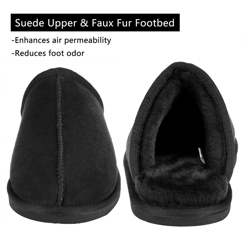 CLPP'LI Mens Slip on Slippers - Black - 11 - Image 5